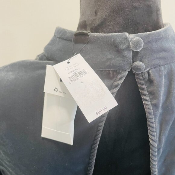 New! Banana Republic Top in Soft Velvet Tie in the Back/Open Back - Picture 4 of 5